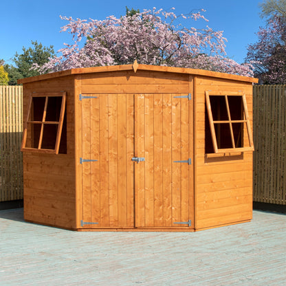Shire 7 x 7 Shiplap Corner Shed Double Door
