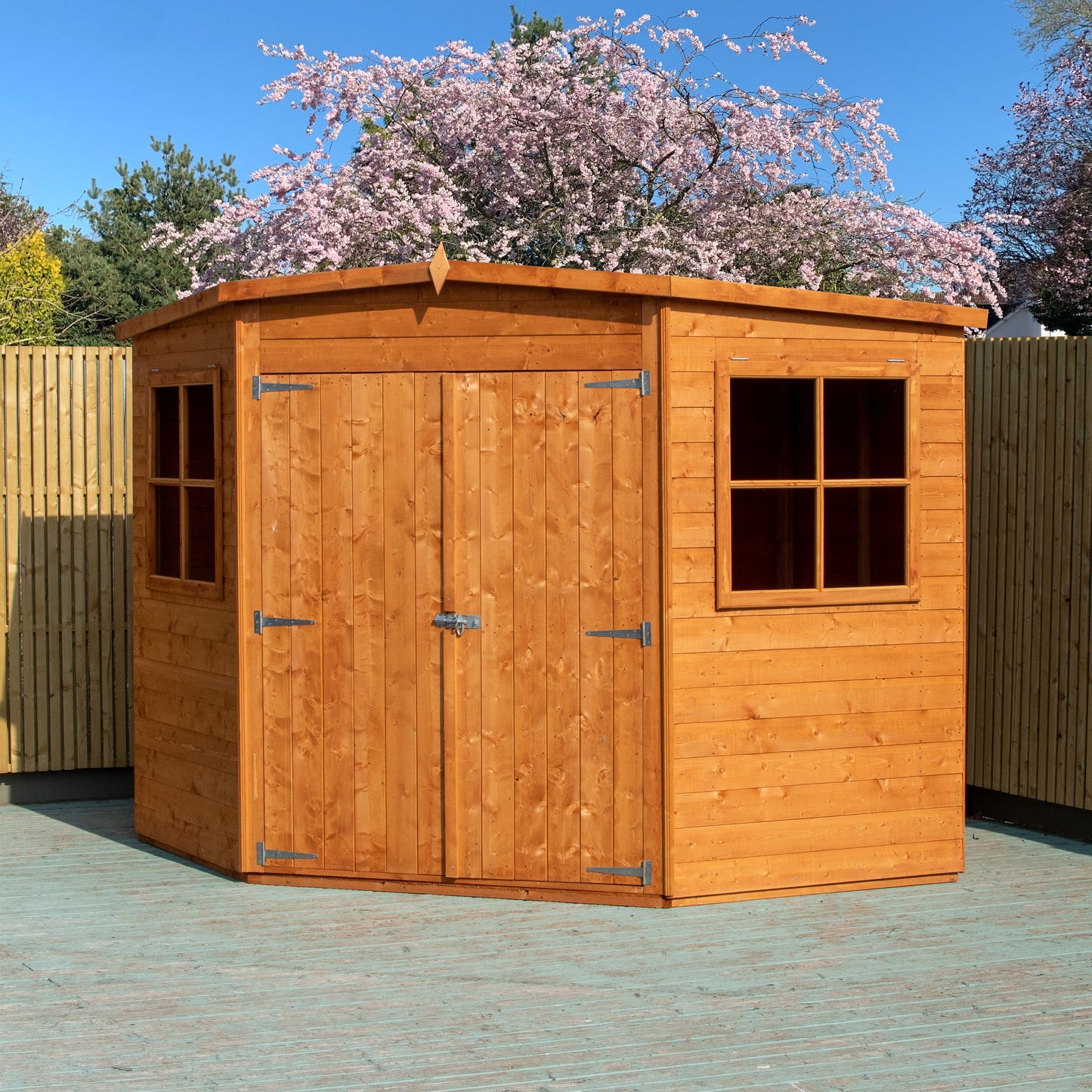 Shire 7 x 7 Shiplap Corner Shed Double Door