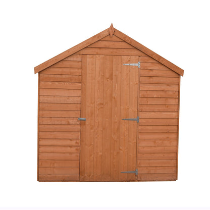 Shire 8x6 Overlap Dip Treated Single Door Windowless Shed