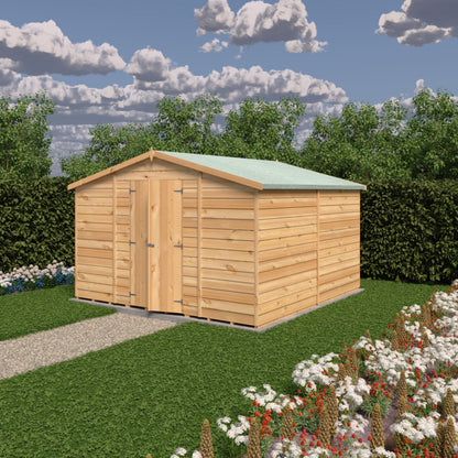 Shire Overlap Double Door Shed - 10x15ft