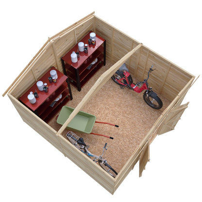 Shire Overlap Double Door Shed - 10x15ft