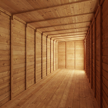 Store More 16 x 6 Pressure Treated Overlap Pent Shed