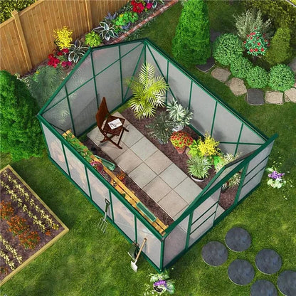 Harvester 8 x 12 Walk-In Aluminium Polycarbonate Greenhouse