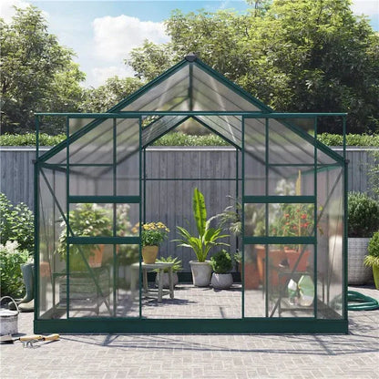Harvester 8 x 12 Walk-In Aluminium Polycarbonate Greenhouse