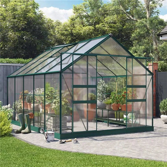 Harvester 8 x 12 Walk-In Aluminium Polycarbonate Greenhouse