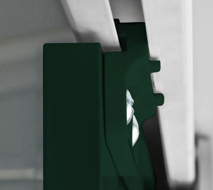 Globel 10 x 8 Metal Apex Shed - Heritage Green