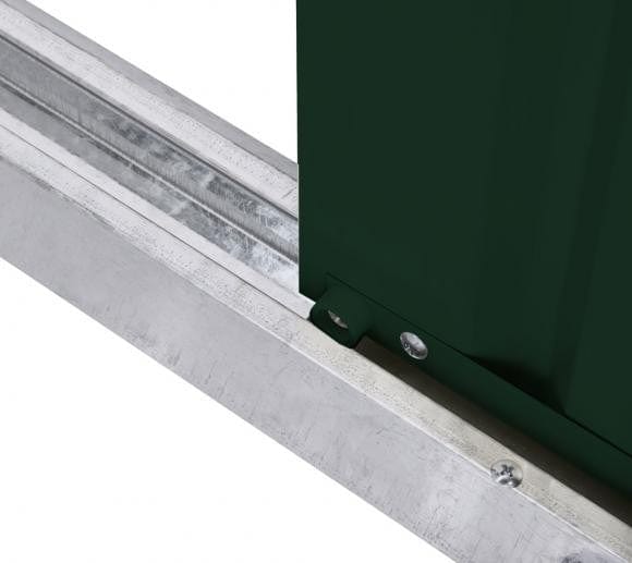 Globel 10 x 8 Metal Apex Shed - Heritage Green