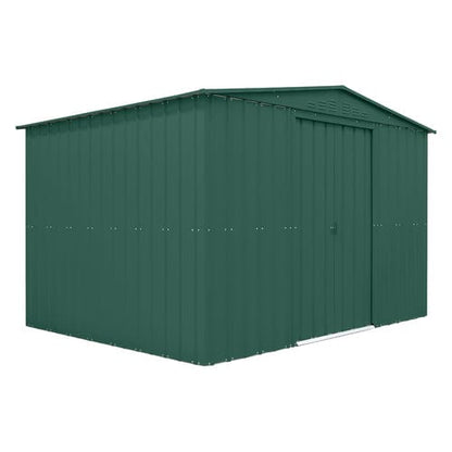 Globel 10 x 8 Metal Apex Shed - Heritage Green