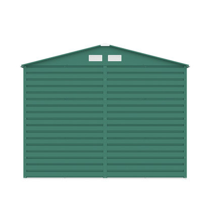 Lotus 9 x 6 Hypnos Apex Metal Shed - Green