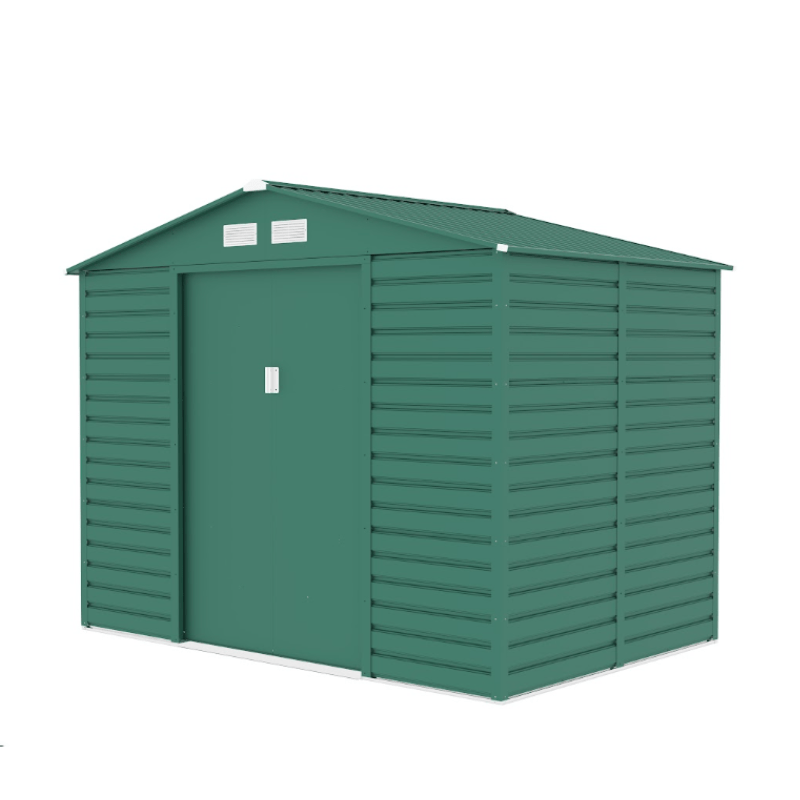 Lotus 9 x 6 Hypnos Apex Metal Shed - Green