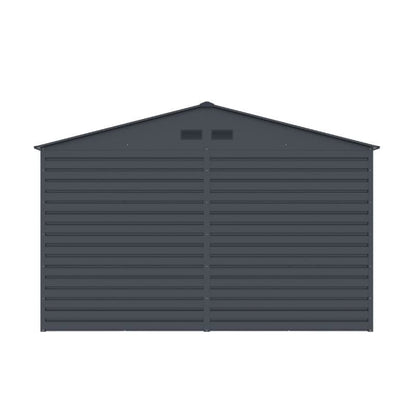 Lotus Hypnos 11 x 10.5 ft Apex Metal Shed - Grey
