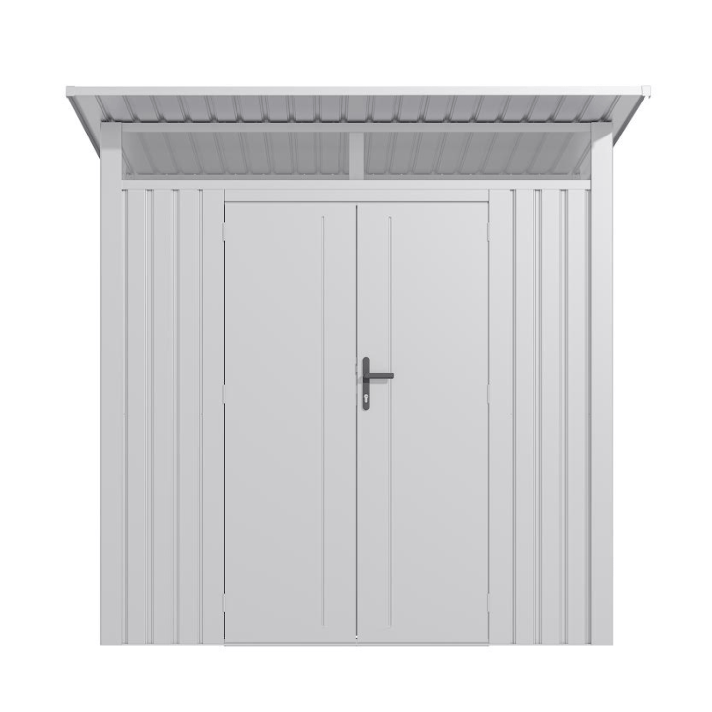 Lotus Minos 7 x 6 Pent Aluminium Metal Shed - White
