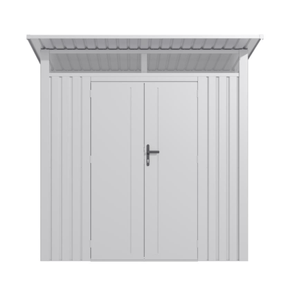 Lotus Minos 7 x 6 Pent Aluminium Metal Shed - White
