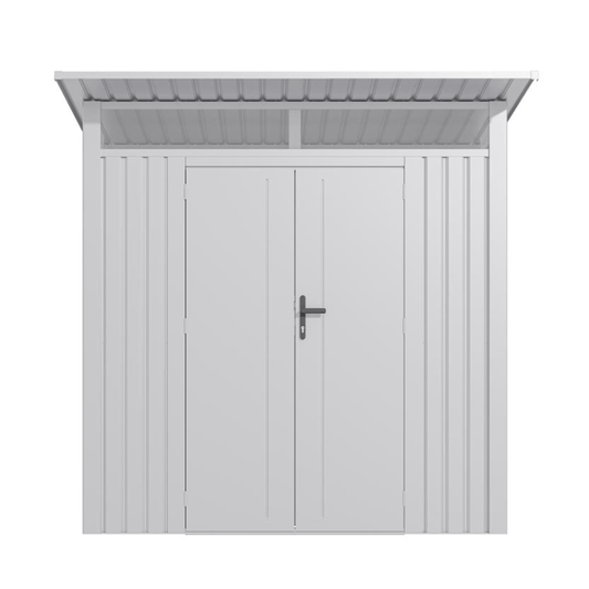 Lotus Minos 7 x 6 Pent Aluminium Metal Shed - White