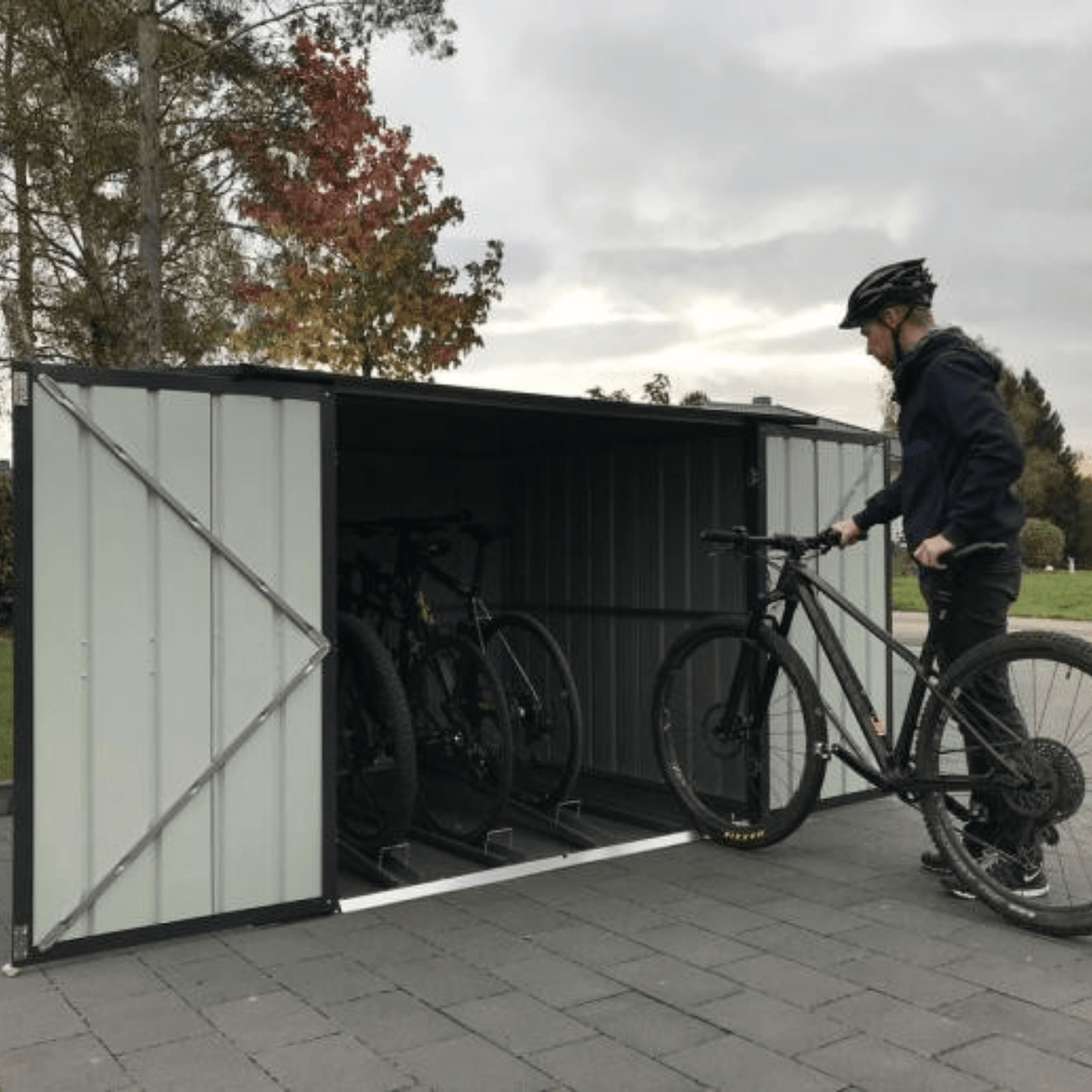 Globel 6x6ft Bicycle Storage - Anthracite Grey