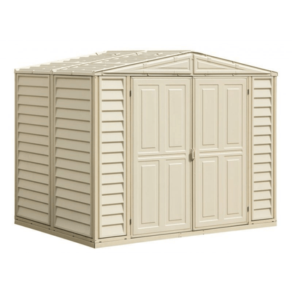 Saffron 8'x5' 3" Vinyl Garden Shed with Foundation Kit