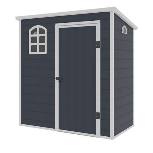 Jasmine 6x3 Plastic Pent Shed with Foundation Kit