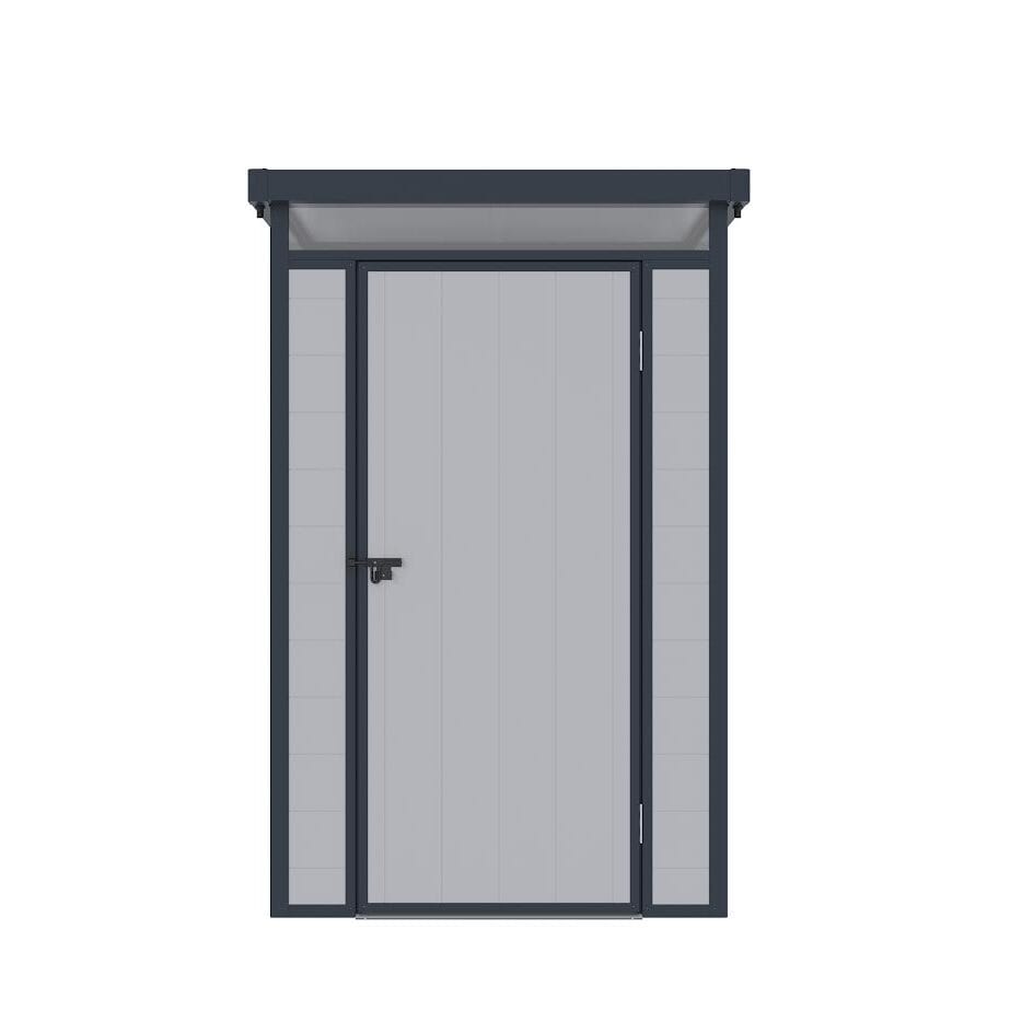 Lotus Curo 4 x 6 Pent Plastic Shed - Grey