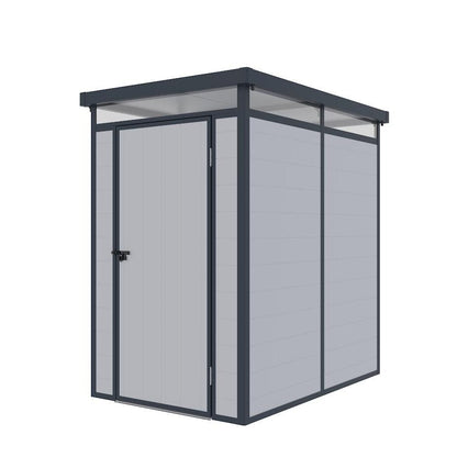 Lotus Curo 4 x 6 Pent Plastic Shed - Grey