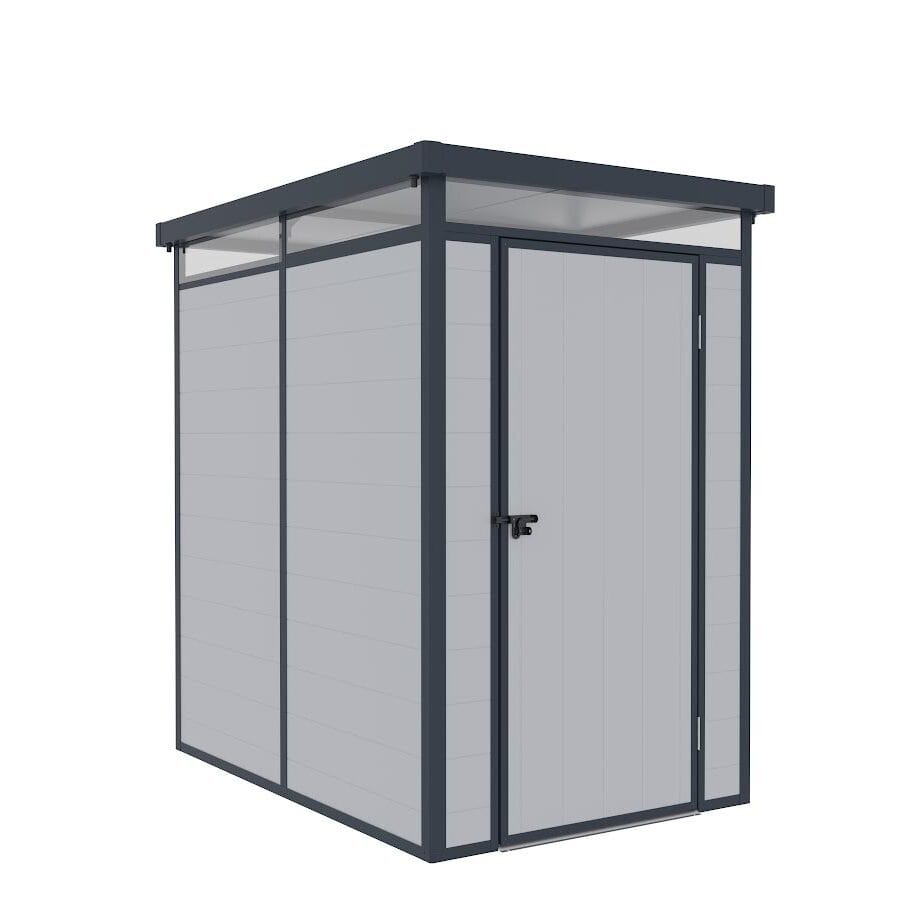 Lotus Curo 4 x 6 Pent Plastic Shed - Grey