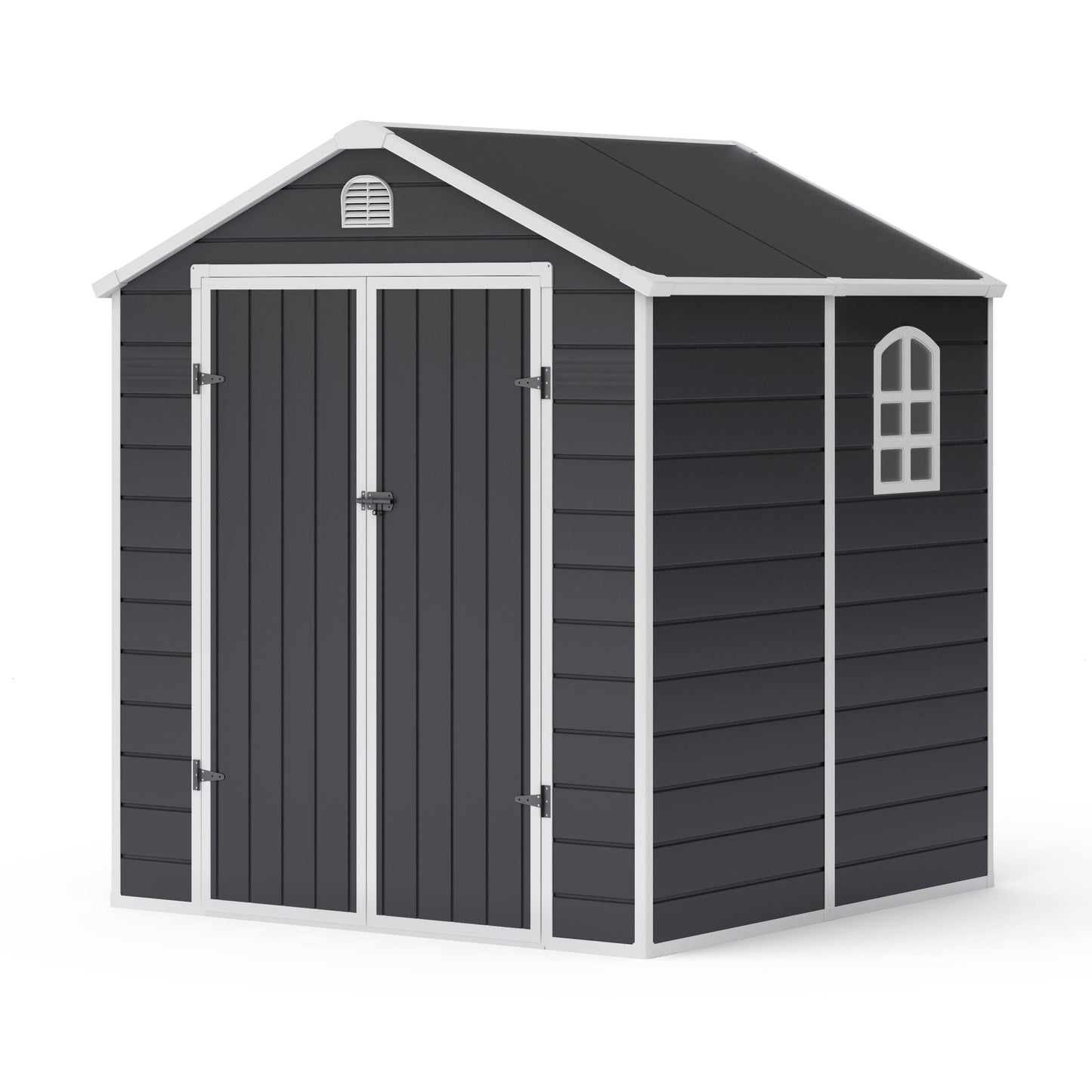 Lotus Sono Plastic Storage Shed - 6x6 with Foundation Kit