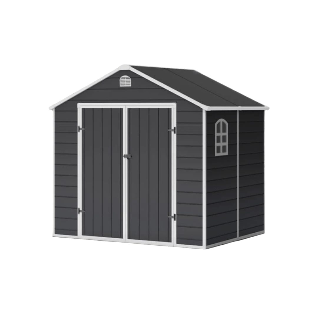 Lotus Sono Plastic Storage Shed - 8x6 with Foundation Kit