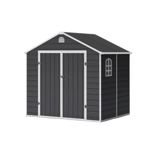 Lotus Sono Plastic Storage Shed - 8x6 with Foundation Kit