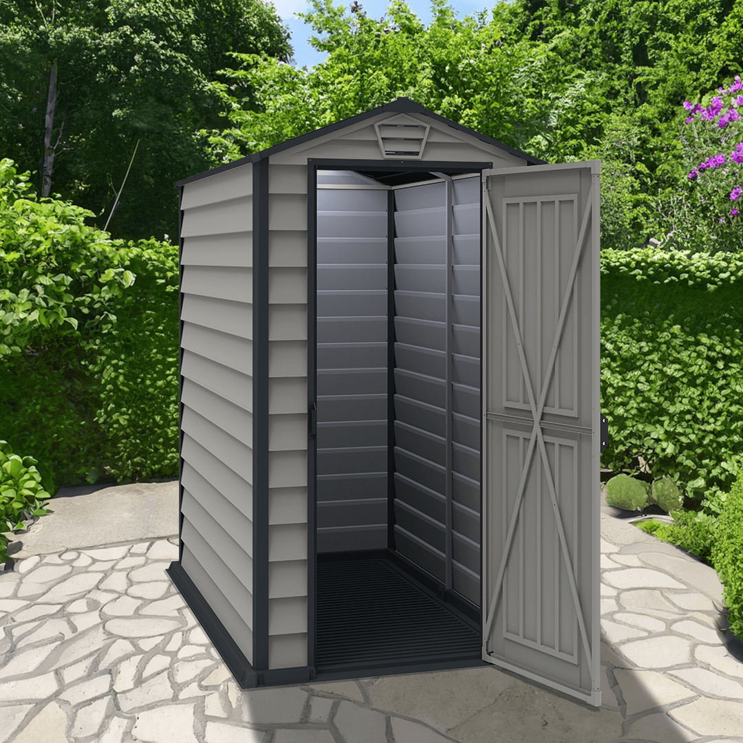 Saffron Apex Plus 4x6 Vinyl Shed