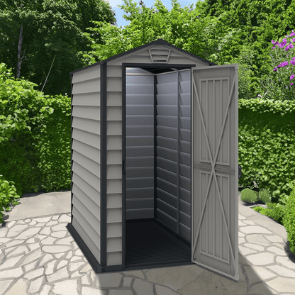 Saffron Apex Plus 4x6 Vinyl Shed