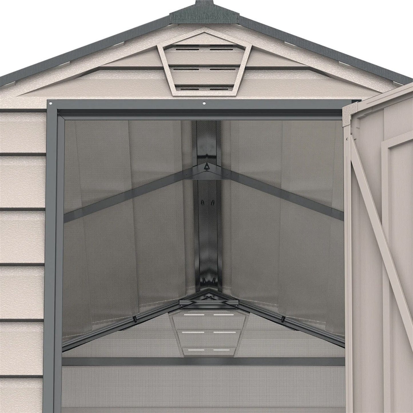 Saffron Apex Plus 4x6 Vinyl Shed