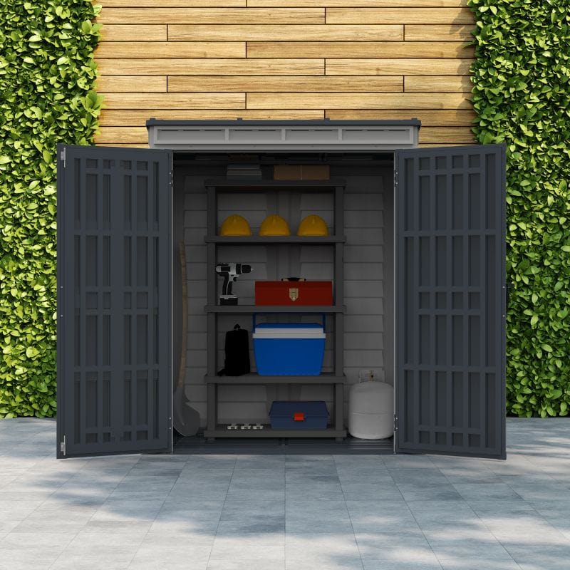 Saffron Pent Plus 5x3 Vinyl Shed