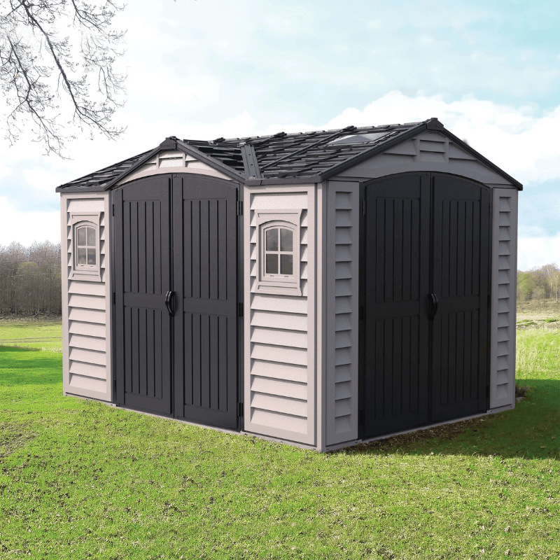 Saffron Apex Plus 10.5x8ft Vinyl Shed