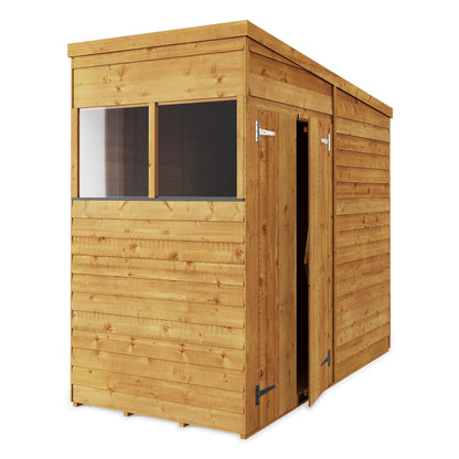 Store More 4 x 8 Pressure Treated Overlap Pent Shed