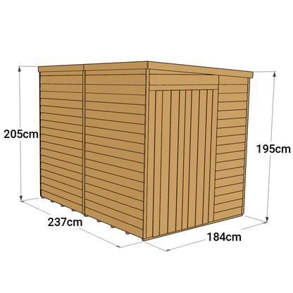 Store More 8 x 6 Pressure Treated Overlap Pent Shed