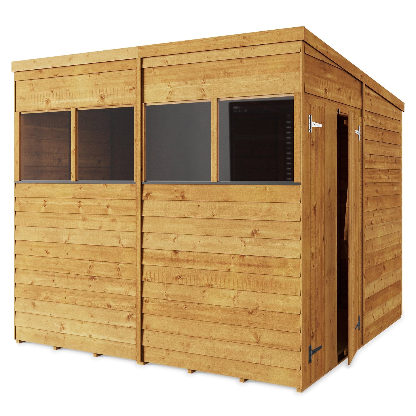 Store More 8 x 8 Pressure Treated Overlap Pent Shed
