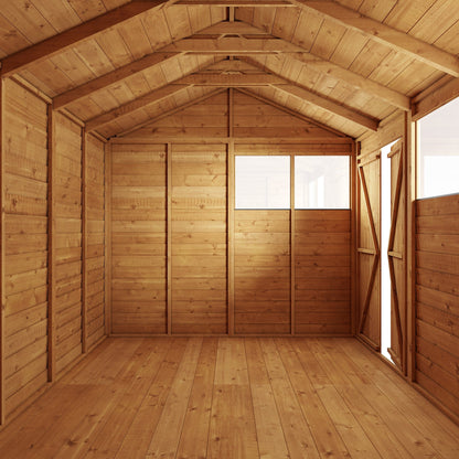 Store More 8x8 Shed Apex Overlap Windowed