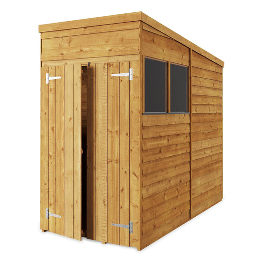 Store More 4 x 8 Pressure Treated Overlap Pent Shed