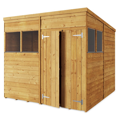 Store More 8 x 8 Pressure Treated Overlap Pent Shed