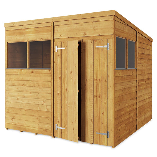Store More 8 x 8 Pressure Treated Overlap Pent Shed