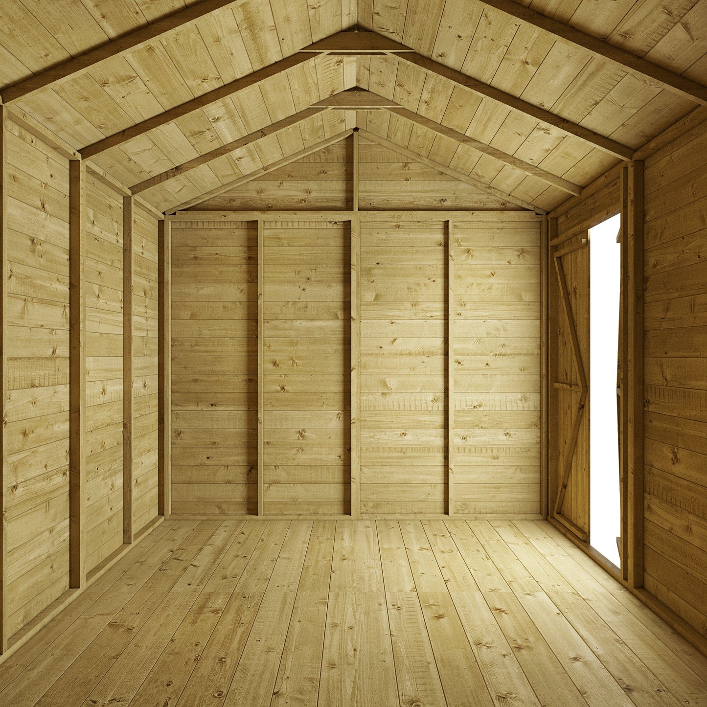 Store More 10 x 8 Tongue and Groove Apex Shed - Pressure Treated