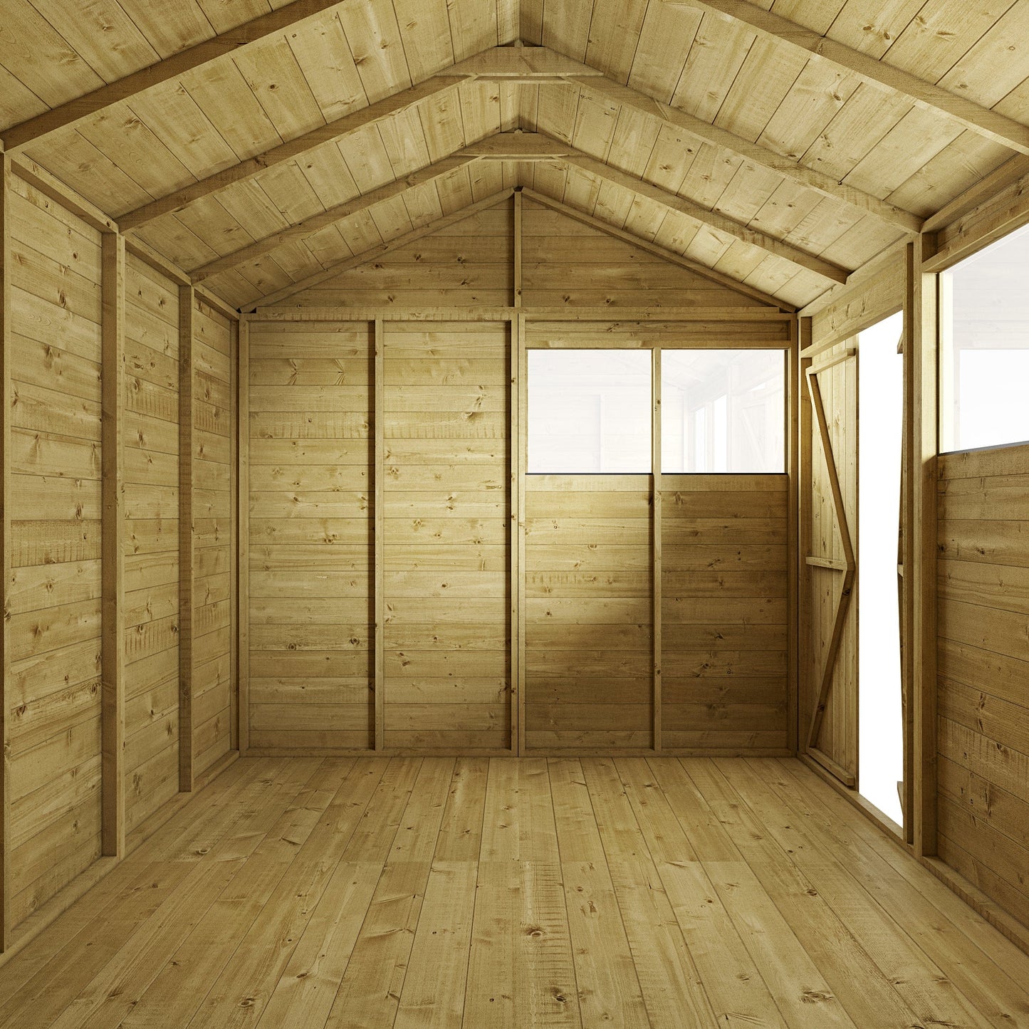 Store More 10 x 8 Tongue and Groove Apex Shed - Pressure Treated