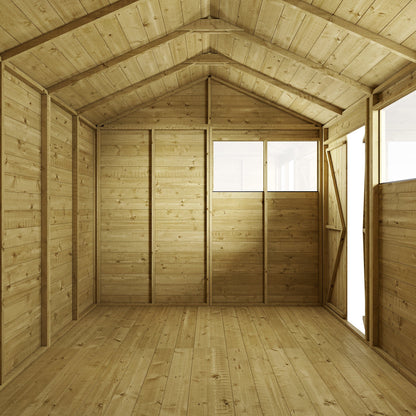 Store More 10 x 8 Tongue and Groove Apex Shed - Pressure Treated