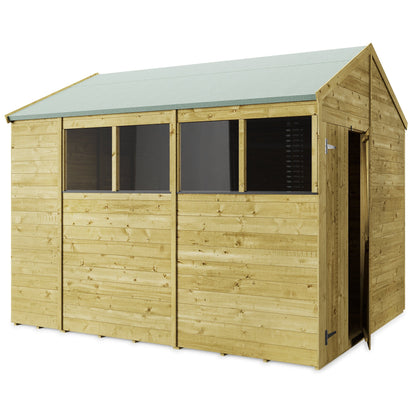 Store More 10 x 8 Tongue and Groove Apex Shed - Pressure Treated