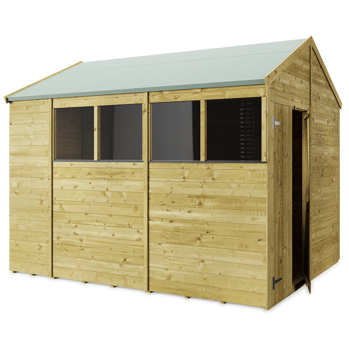 Store More 10 x 8 Tongue and Groove Apex Shed - Pressure Treated