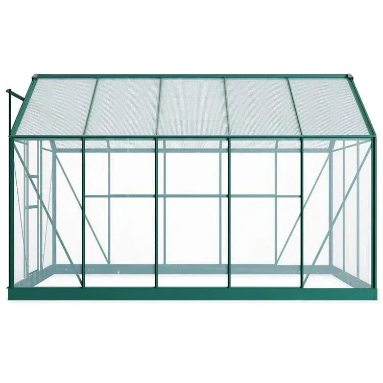 Rosette Hobby 6 x 10 Aluminium Greenhouse with Polycarbonate Glazing