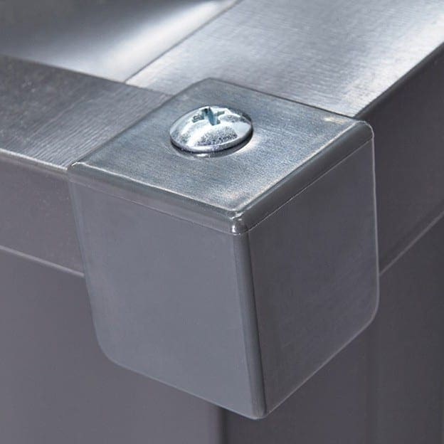 Globel 10x10ft Apex Metal Garden Shed - Anthracite Grey