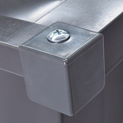 Globel 10x10ft Apex Metal Garden Shed - Anthracite Grey