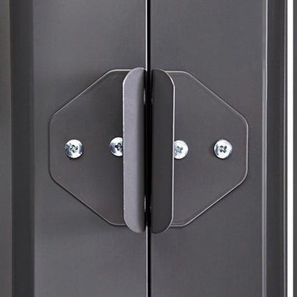 Globel 10x10ft Apex Metal Garden Shed - Anthracite Grey