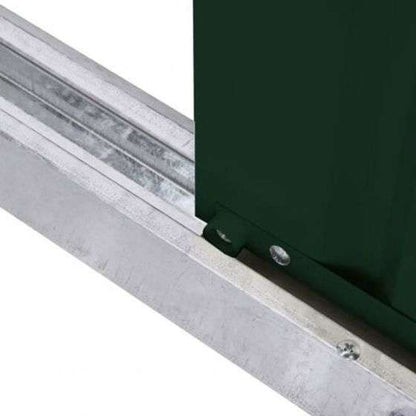 Globel 10x12ft Apex Metal Garden Shed - Green