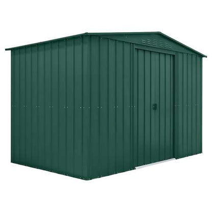 Globel 10x6ft Apex Metal Garden Shed - Green